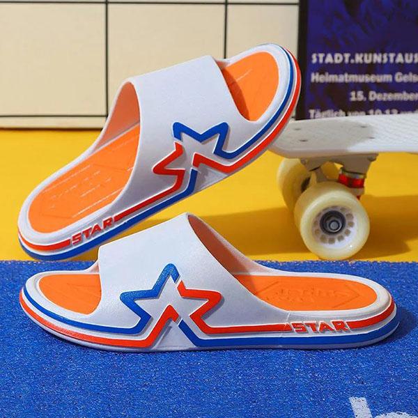 Men's Spring Large Size Indoor Soft Sole Flat Slippers Summer Outdoor Thick Heel Beach Sports Slippers