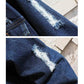 Men's Denim Jacket Retro Jeans Jacket Street Casual Pilot Fashion Hole Slim Men's Bomber Jacket