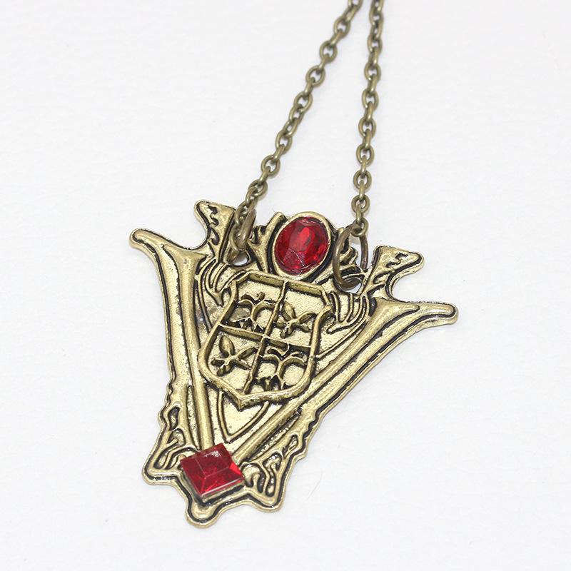 States Film and Television Twilight New Moon Crest Tower Clock Necklace Moon Crest Volt