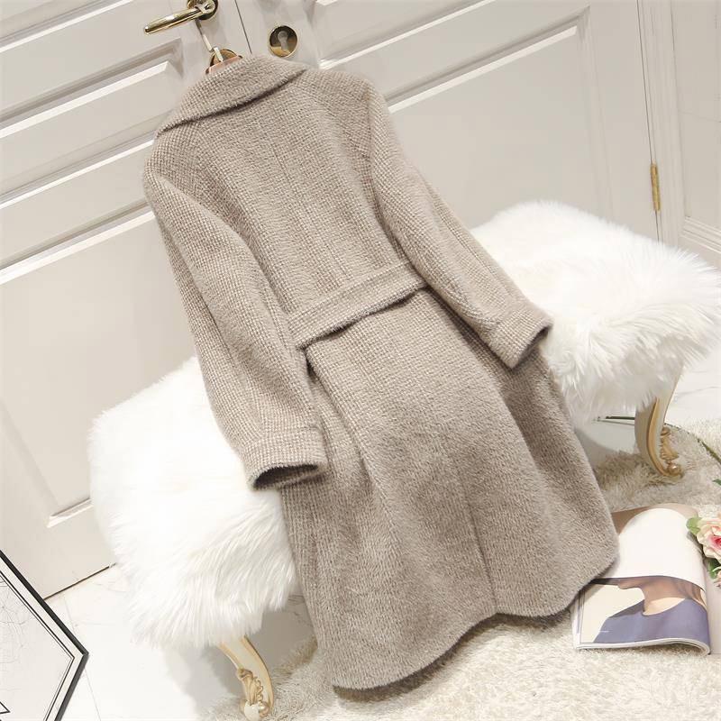 Women Wool Coat 2019 Autumn Winter Coats Cashmere Coat Female Wool Blends Jacket Ladies Overcoat