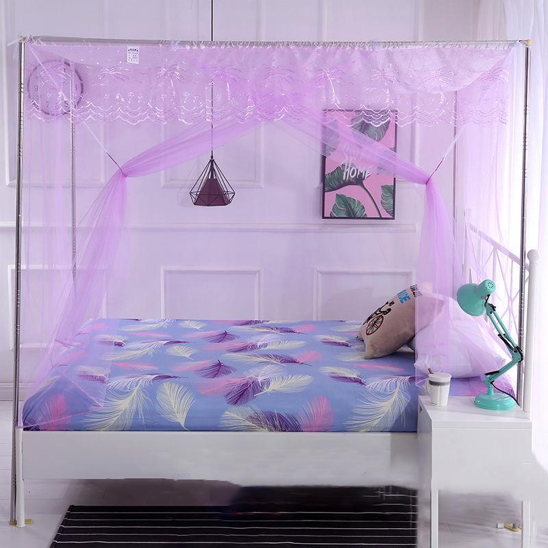 Anti-mosquito Nets Encryption Old-fashioned Mosquito Nets Can Wear Poles Single Double Bed Use Single Door Mosquito Nets
