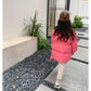 Girls Thick Padded Jacket Warm Bread Jacket Windproof and Velvet Cotton Jacket