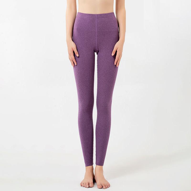 Women Warm Thermal Underwear Women Winter Thicken Tight Pants Pajamas Autumn Windproof Soft Lining High Elasticity Slim Leg Comfortable Breathable