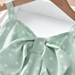 Summer Baby Girls Sling Dresses Children's Clothing Girls Sweet Lovely Polka Dot Bow Sleeveless Vest Dress