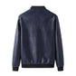 Men's Leather Jacket Autumn and Winter Short Slim Baseball Collar Jacket Thickened Jacket Men's Handsome Motorcycle Leather Jacket