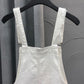 European Station Age Reduction Denim Overalls Female Students Net Red Wind Summer Loose Straight Curled Wide-leg Shorts