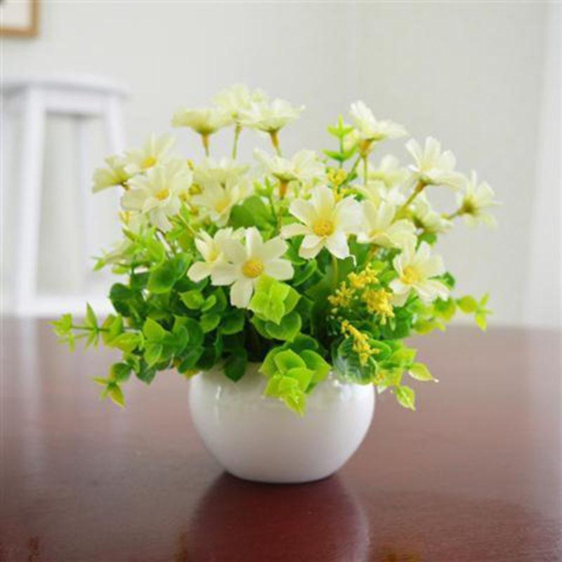 Simulation Green Plants Small Potted Landscape Home Living Room Furnishings Desk Mini Decorative Fake Flowers Plastic Fake Plants Milan