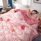 Summer Ice Silk Cool Quilt Four Seasons Universal Soft Washed Cotton Skin-friendly Feather Velvet Air-conditioning Quilt