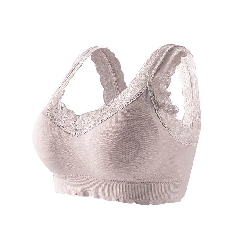 Large Size Underwear Women Gather Thin Sexy Sports Beautiful Back Comfortable Sports Bra Without Steel Ring Vest Breathable Bra