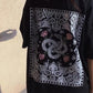 Summer Women Couple's Printed Short Sleeve Casual T-shirt Loose Vintage Round Collar Streetwear Cool T-shirt