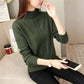 Winter Sweater Women Solid Color Half Turtleneck Sweater Thick Loose Solid Color Base Sweater