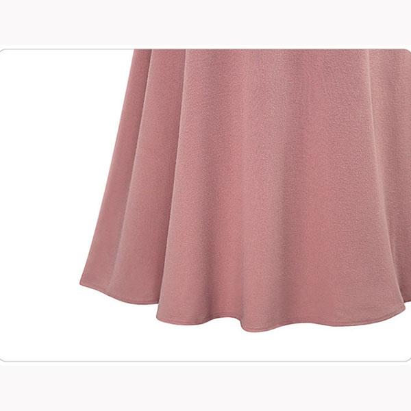 Bow Tie Irregular Large Hem Skirt Women's Large Size High Waist Slit Skirt Solid Color Slim A-line Skirt