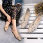Bowknot Pointed Toe Flat Shoes Women's Soft-soled Shallow Slip-in Lightweight Flat-bottomed Shoes for Work Wear Women's Flat Shoes