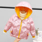 Girls' Down Jacket Shiny Face-free Winter Wear Thick Warm and Windproof Jacket