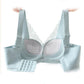 Upper Thin Lower Thick Cup No Steel Ring Gather Side Natural Support Adjustable Soft Skin-friendly Non-marking Pull Cotton Breathable Lace Sexy Bra