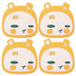 4pcs Cartoon Silicone Dining Table Placemat Coaster Kitchen Accessories Cup Mat Bar Mug Cartoon Animal Drink Pads