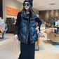 Women's Down Vest Women Winter Wear Vest Loose Large Size Stand-up Collar White Duck Down Vest Vest