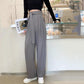 Suit Pants Women's Spring and Autumn Korean Version of Loose and Thin Drape Wide-leg Straight-leg Pants High-waist Bow Tie Trousers