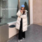 Quilted Jacket Autumn and Winter Korean Style Loose Large Size Thinner Mid-length Coat
