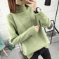 Ladies Sweater Solid Half Turtleneck Pullover Bottoming Sweater Loose Tops Warm Long-sleeved Jumper