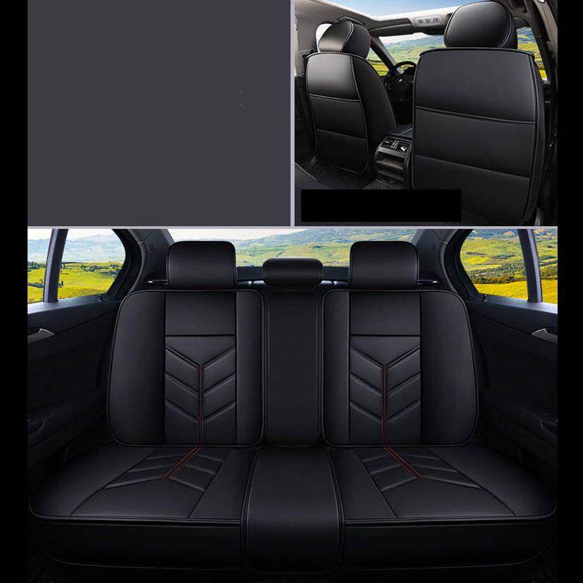 Five Seat Car Seat Covers Comfortably Full Surround Leather Car Seat Universal Non-Slip