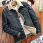 Mens Denim Jacket Autumn Fashion Men's Jeans Jackets Coats Winter Men Plush Thicken Warm Jacket
