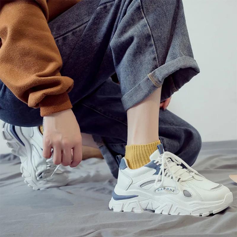 Sports Shoes Female Daddy All-match Casual Light Running Student White Shoes Ins Tide