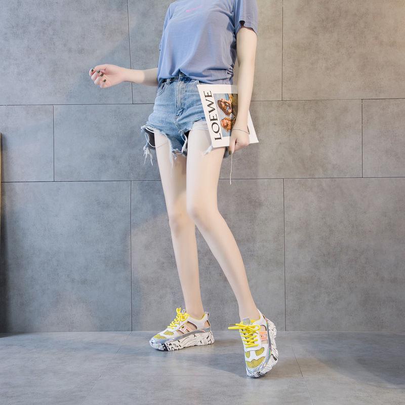 Plus Size 35-40 Summer Fashion Women Mesh Shoes Cutout Beach Casual Sandals Women Flip Flop Sandals