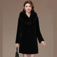 Fur Coat Women's Mid-length Coat Granular Fleece Imitation Lamb Hair Plus Size Thickening Mother's Dress