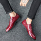 Men's Shoes Alligator British Pointed Men's High Heeled Shoes Personality Heightening Shoes Hair Stylist European Men's Shoes