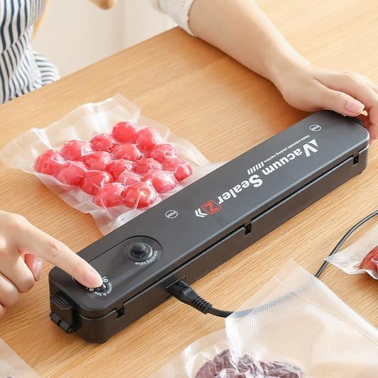 220V/110V Vacuum Sealer Packaging Machine Household Black Food Vacuum Sealer