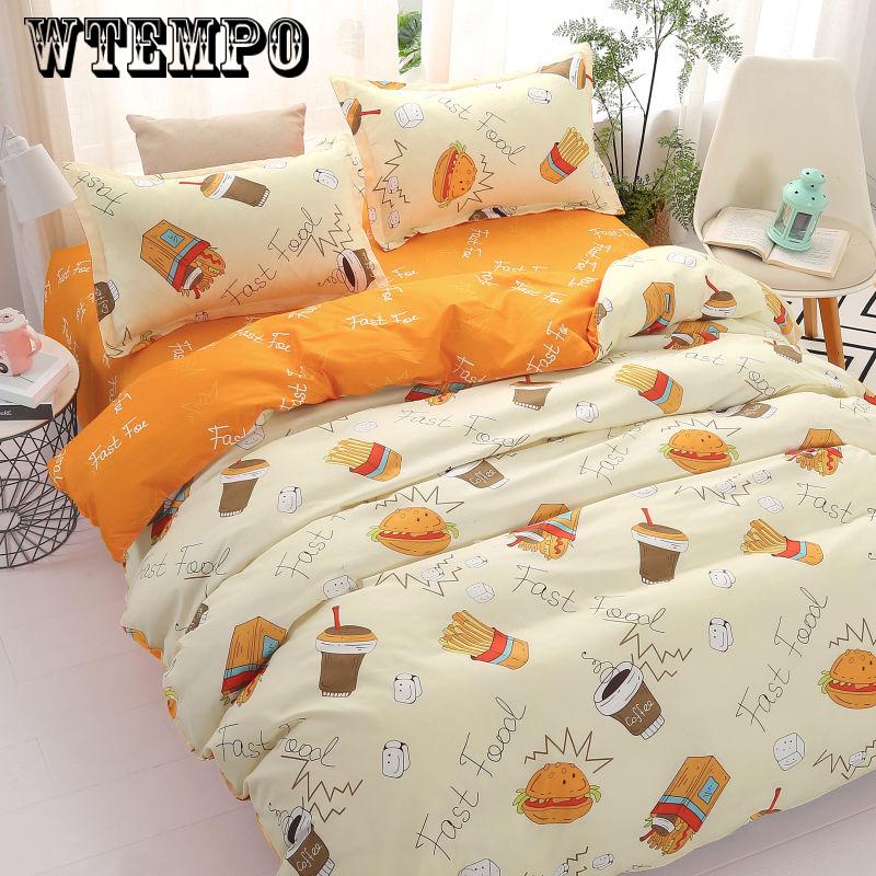 Four-piece Set of Bedding Comfortable and Simple Dormitory Supplies