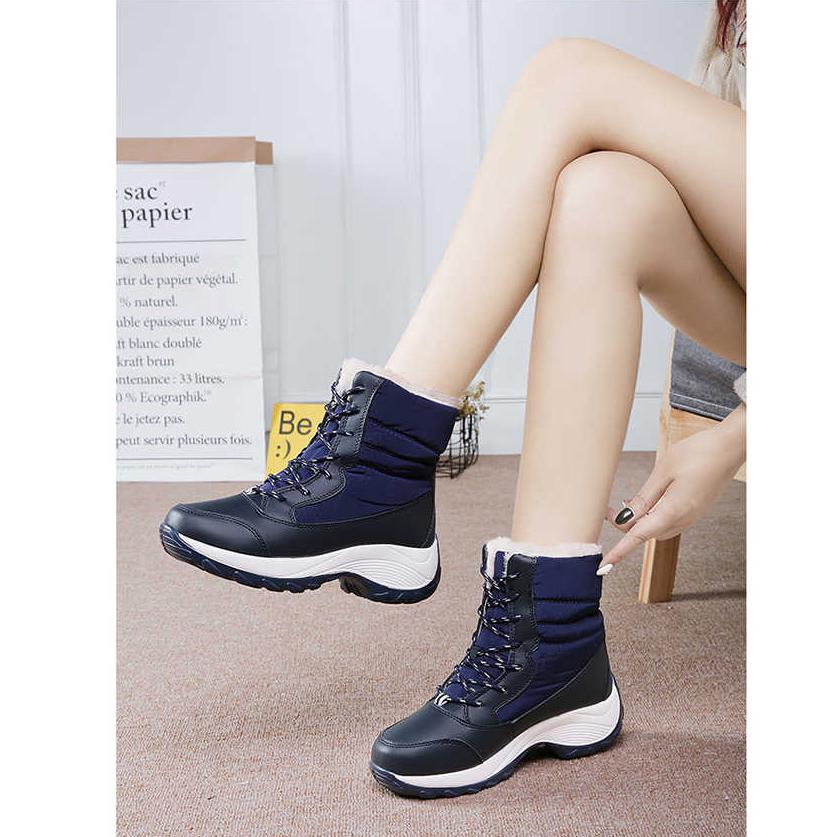 Women Snow Boots Platform Winter Boots Waterproof Non-slip Boots Women Winter Shoes Botas Mujer
