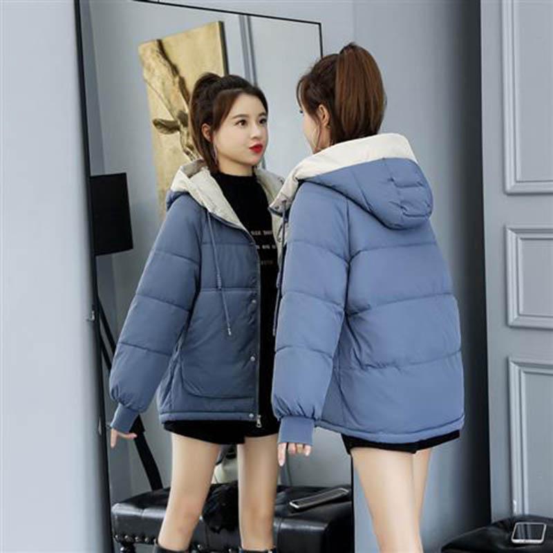Down Padded Jacket Female Winter Student Korean Version of Bread Jacket Short Padded Jacket Loose Thick Padded Jacket
