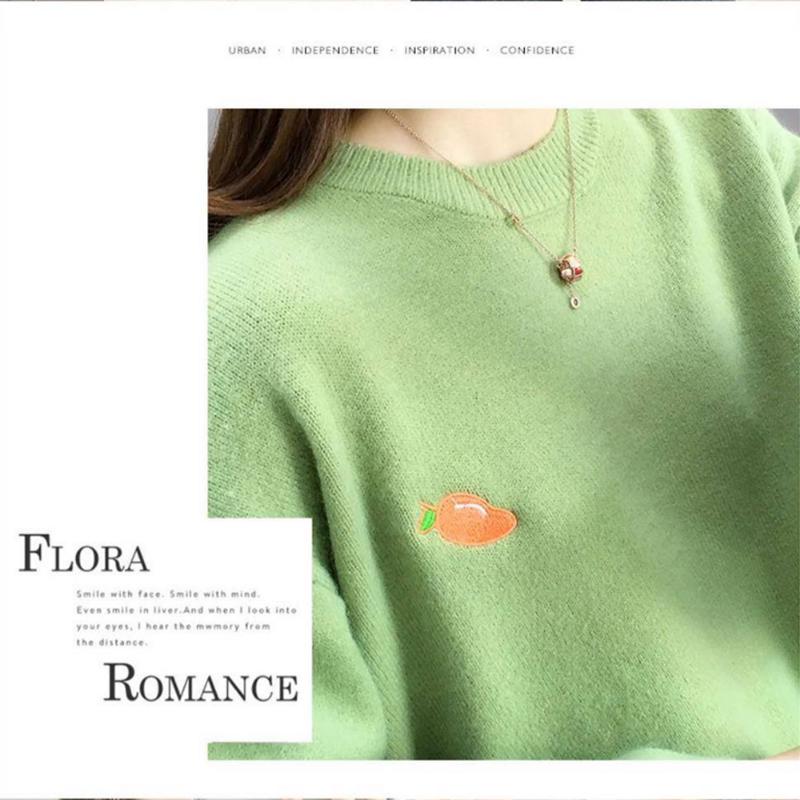 Winter Women Sweater Half Turtleneck  Pullover Loose Jumper Lantern Sleeve Knit Tops
