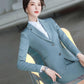 Solid Color Professional Suit Female Spring and Autumn Temperament Formal Overalls Suit Jacket + Suit Pants