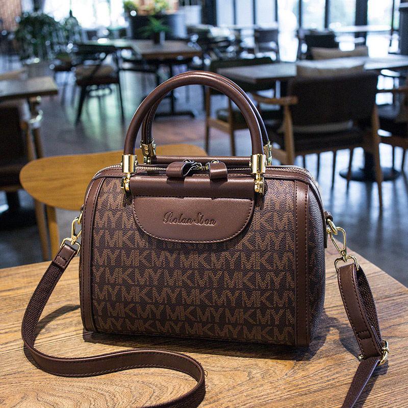 Ladies Bag Elegant One Shoulder Messenger Bag Fashion Large Capacity Handheld Leather Texture Shopping Bag