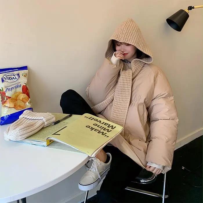 Cotton-padded Jacket Women's Mid-length Coat Winter Women's Cotton-padded Jacket Female Students Loose Korean Style