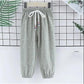 Children's Mosquito Pants Summer Thin Boys and Girls Printed Pineapple Geometry Pattern Trousers Casual Pants Leggings