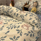 Nordic Simple Wavy Striped Quilt Cover Four-piece Student Bed Sheet Quilt Cover 1.8 Dormitory Bedding