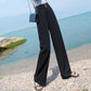High Waist Ice Silk Straight-leg Pants Loose Wide-leg Pants Suit Pants Women's Summer Thin Silky Satin Wide-leg Pants