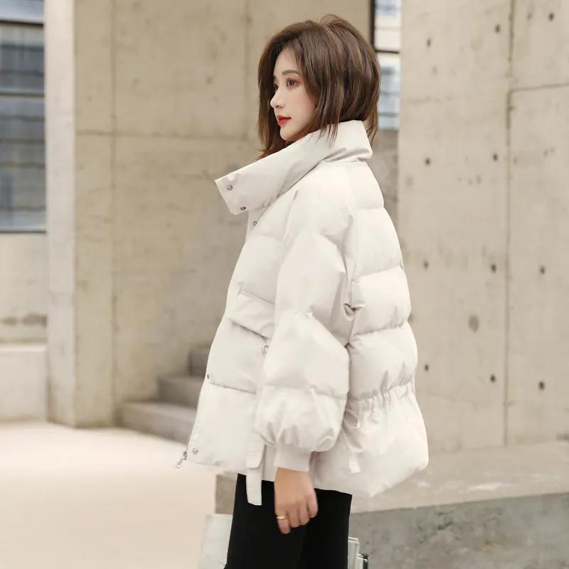 Women Winter Jackets Thicken Warm Coat Big Pockets Solid Fashion Ladies Down Jacket 2021 New Winter Jacket and Coat
