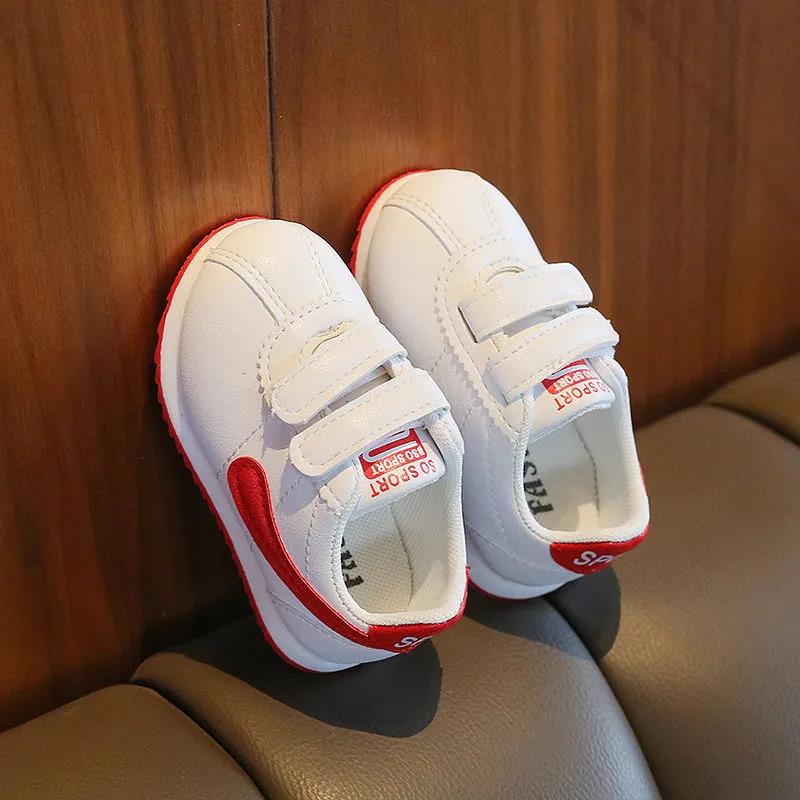 Kid Shoes Spring Summer Girls Boys Soft Sole Flat Sports Shoes Anti-slip Casual Little White Shoes Versatile Prewalkers Shoes