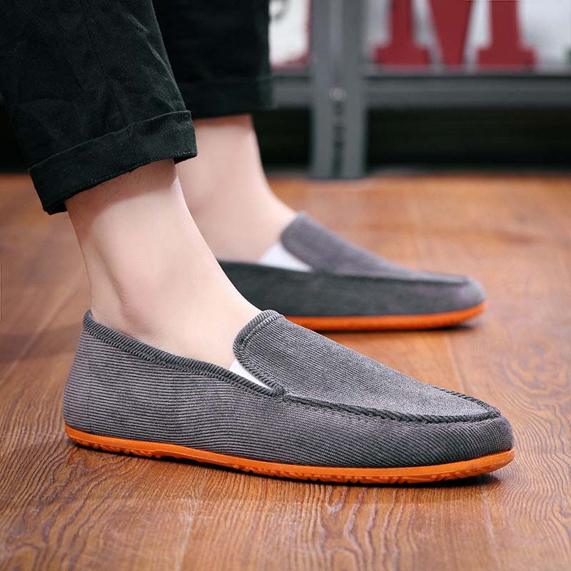 Summer Breathable Men's Shoes for Driving and Walking Leisure Men's Cloth Shoes