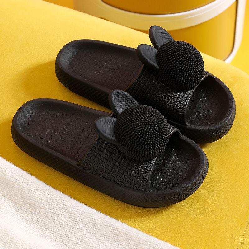 Silent Soft-soled Slippers Homely Cute  Thick-soled Flat Shoes Fashionable and Casual Non-slip Regardless of Season