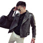 Fashion Trend Men's Leather Clothing Casual Slim Handsome Men's Motorcycle Clothing