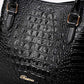Genuine Leather Cowhide Soft Leather Crocodile Pattern Portable Handbags European and American Fashion Atmospheric Casual Shoulder Bag