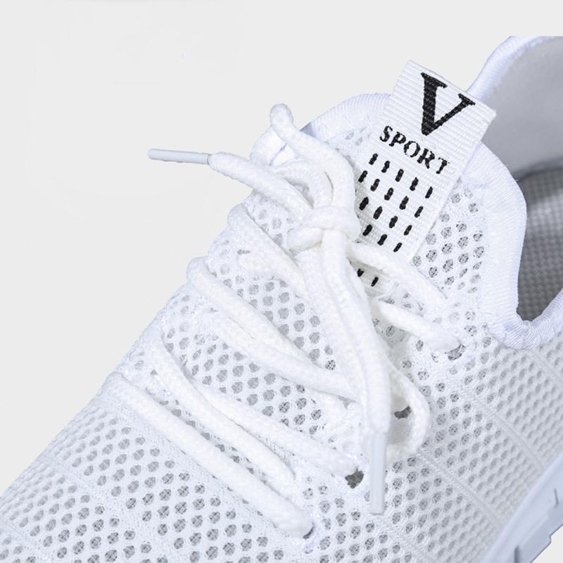 Spring and Summer Mesh Women's Sports Shoes Student Korean Breathable Running Shoes Trend All-match Casual Shoes Hollow Flat Shoes