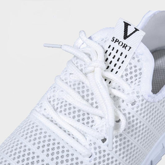 Spring and Summer Mesh Women's Sports Shoes Student Korean Breathable Running Shoes Trend All-match Casual Shoes Hollow Flat Shoes