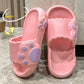 Cloud Bear Paw Soft Sandals and Slippers Women Cute Summer Home Non-slip Indoor Couple Thick-soled Shoes Men